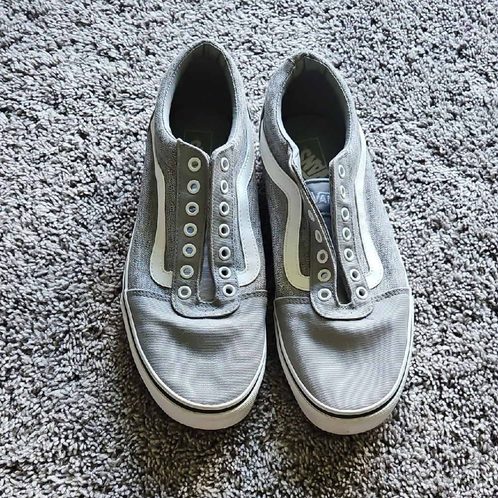 Vans Classic Gray Slip-On Shoes